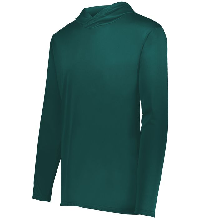 Holloway Youth Momentum Hoodie With Odor  Resistant And Wicks Moisture 222831 Dark Green