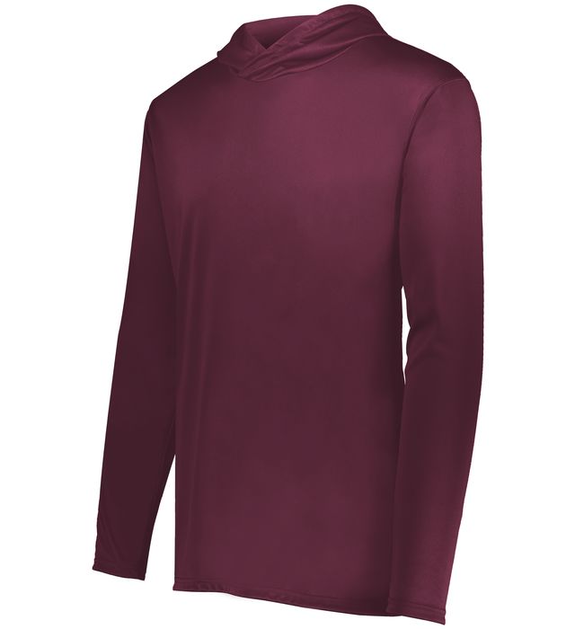 Holloway Youth Momentum Hoodie With Odor  Resistant And Wicks Moisture 222831 Maroon