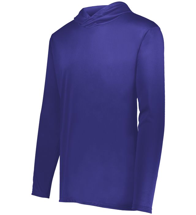 Holloway Youth Momentum Hoodie With Odor  Resistant And Wicks Moisture 222831 Purple(Hlw)
