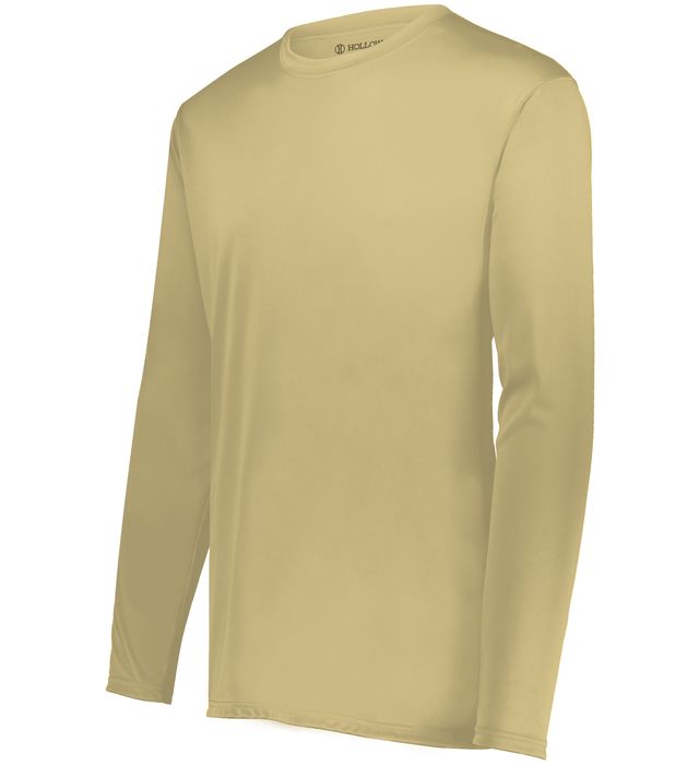 Holloway Youth Momentum Long Sleeve Tee With Wicks Moisture Set-In Sleeves 222823 Vegass Gold