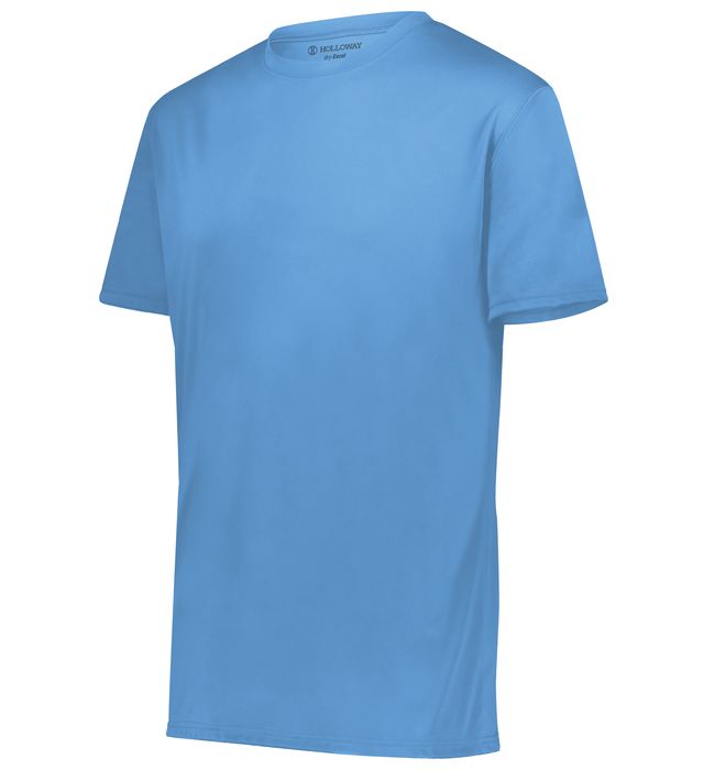 Holloway Youth Momentum Tee Odor Resistant With Set-In Sleeves 222819 Columbia Blue