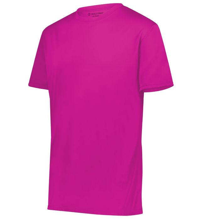 Holloway Youth Momentum Tee Odor Resistant With Set-In Sleeves 222819 Power Pink