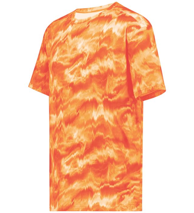 Holloway Youth Stock Cotton-Touch™ Poly Tee With Odor Resistant And Wicks Moisture 222696 Shockwave Orange