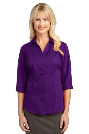 IMPROVED Port Authority Ladies 3/4-Sleeve Blouse Style L6290 2