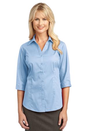 IMPROVED Port Authority Ladies 3/4-Sleeve Blouse Style L6290 3