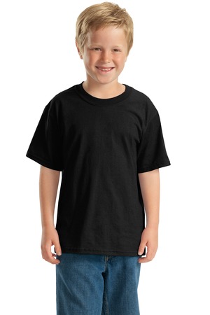 JERZEES – Youth Heavyweight Blend 50/50 Cotton/Poly T-Shirt Style 29B Black