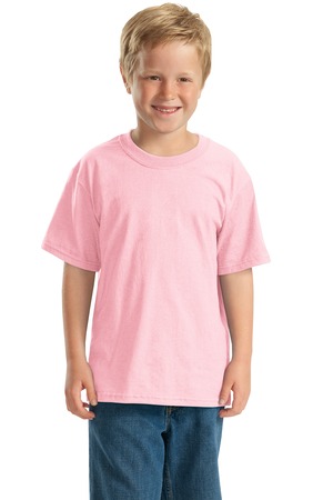 JERZEES – Youth Heavyweight Blend 50/50 Cotton/Poly T-Shirt Style 29B Classic Pink