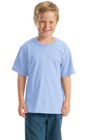 JERZEES – Youth Heavyweight Blend 50/50 Cotton/Poly T-Shirt Style 29B Light Blue