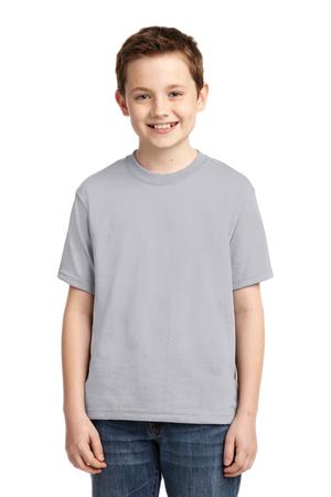 JERZEES - Youth Heavyweight Blend 50/50 Cotton/Poly T-Shirt Style 29B Silver