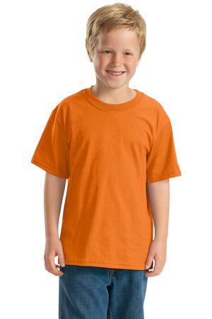 JERZEES – Youth Heavyweight Blend 50/50 Cotton/Poly T-Shirt Style 29B Tennessee Orange