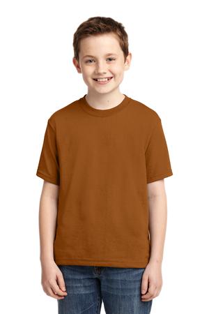 JERZEES – Youth Heavyweight Blend 50/50 Cotton/Poly T-Shirt Style 29B Texas Orange