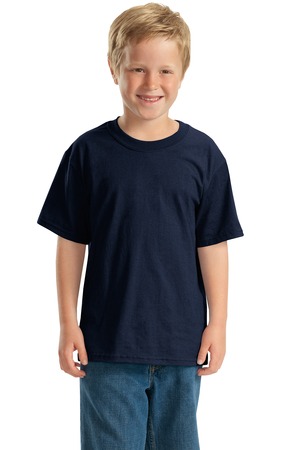JERZEES – Youth Heavyweight Blend 50/50 Cotton/Poly T-Shirt Style 29B Navy