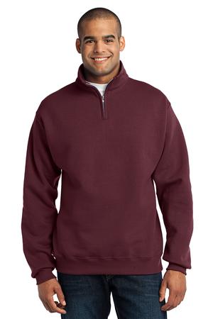 JERZEES 1/4-Zip Cadet Collar Sweatshirt Style 995M Maroon