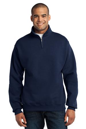 JERZEES 1/4-Zip Cadet Collar Sweatshirt Style 995M Navy