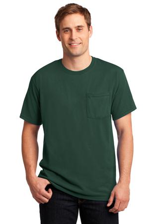 JERZEES –  Heavyweight Blend 50/50 Cotton/Poly Pocket T-Shirt Style 29MP 4