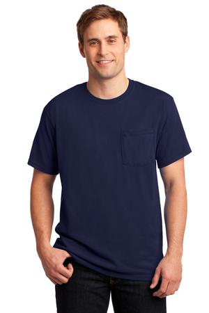 JERZEES –  Heavyweight Blend 50/50 Cotton/Poly Pocket T-Shirt Style 29MP 7