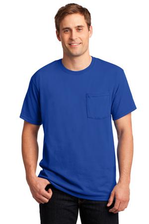 JERZEES –  Heavyweight Blend 50/50 Cotton/Poly Pocket T-Shirt Style 29MP 9