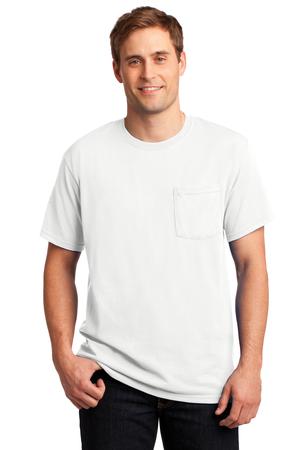 JERZEES –  Heavyweight Blend 50/50 Cotton/Poly Pocket T-Shirt Style 29MP 13