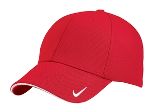 Nike Golf – Dri-FIT Mesh Swoosh Flex Sandwich Cap Style 333115 Sport Red