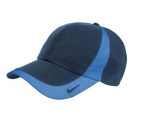 Nike Golf – Dri-FIT Technical Colorblock Cap Style 354062 Navy and Pacific Blue