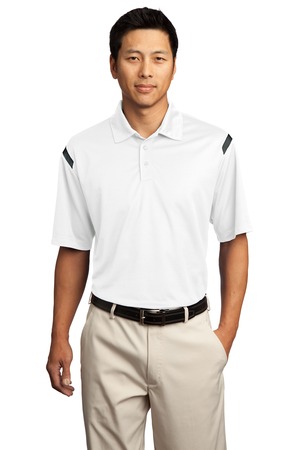 Nike Golf – Dri-FIT Shoulder Stripe Polo Style 402394 White