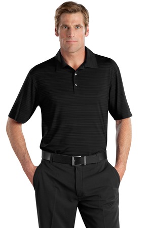 Nike Golf – Elite Series Dri-FIT Heather Fine Line Bonded Polo Style 429438 Black
