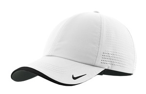 Nike Golf – Dri-FIT Swoosh Perforated Cap Style 429467 White