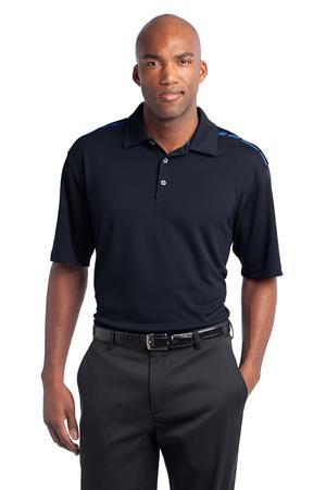 Nike Golf Dri-FIT Graphic Polo Style 527807 Navy Signal Blue