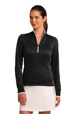 Nike Golf Ladies Dri-FIT 1/2-Zip Cover-Up Style 578674 Black/White