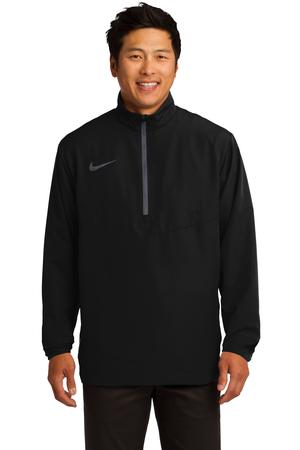 Nike Golf 1/2-Zip Wind Shirt Style 578675 Black Dark Grey