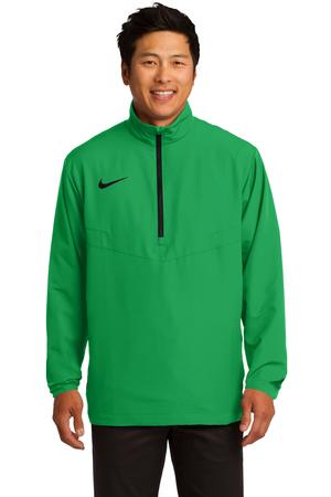 Nike Golf 1/2-Zip Wind Shirt Style 578675 Lucky Green Black