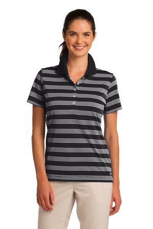 Nike Golf Ladies Dri-FIT Tech Stripe Polo Style 578678 Black