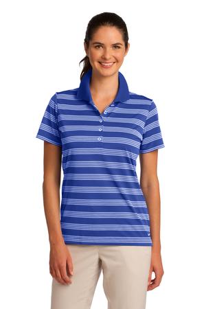 Nike Golf Ladies Dri-FIT Tech Stripe Polo Style 578678 Game Royal
