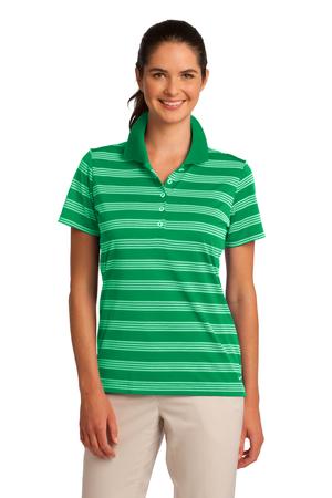 Nike Golf Ladies Dri-FIT Tech Stripe Polo Style 578678 Lucky Green