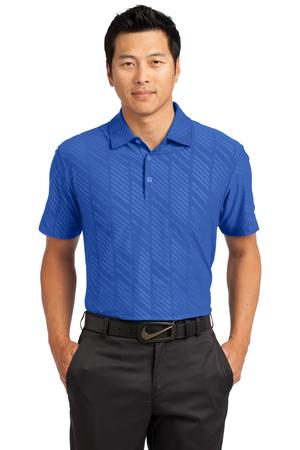 Nike Golf Dri-FIT Embossed Polo Style 632412 Storm Blue
