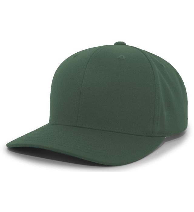 Pacific Headgear Pro-Model Cotton-Poly Hook-And-Loop Mid-Profile Adjustable Cap Dark Green