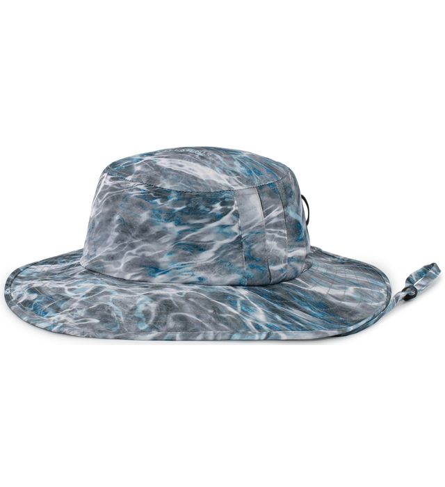 Pacific Headwear Active Sport Mossy Oak Camo Boonie Safari Hat 1948B Elements Agua Steelhead