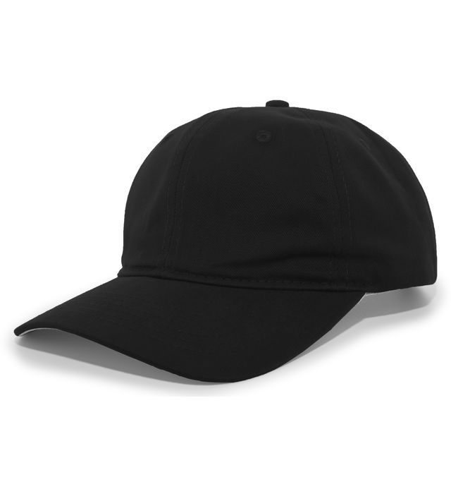 Pacific Headwear Brushed Cotton Twill Hook-And-Loop Adjustable Cap 220C Black