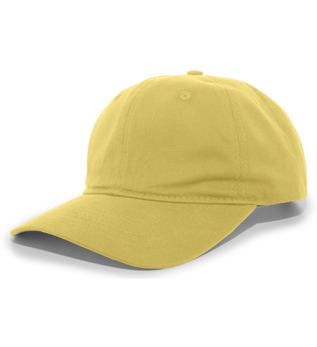 Pacific Headwear Brushed Cotton Twill Hook-And-Loop Adjustable Cap 220C Yellow