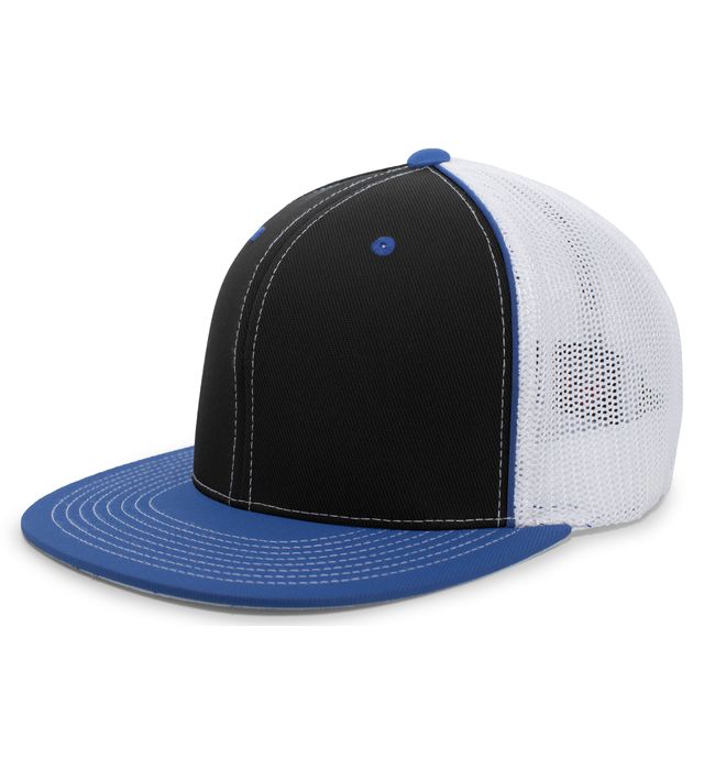pacific-headwear-d-series-trucker-flexfit-cap-black-white-royal