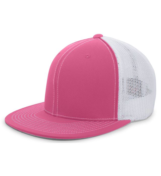 pacific-headwear-d-series-trucker-flexfit-cap-pink-white-pink
