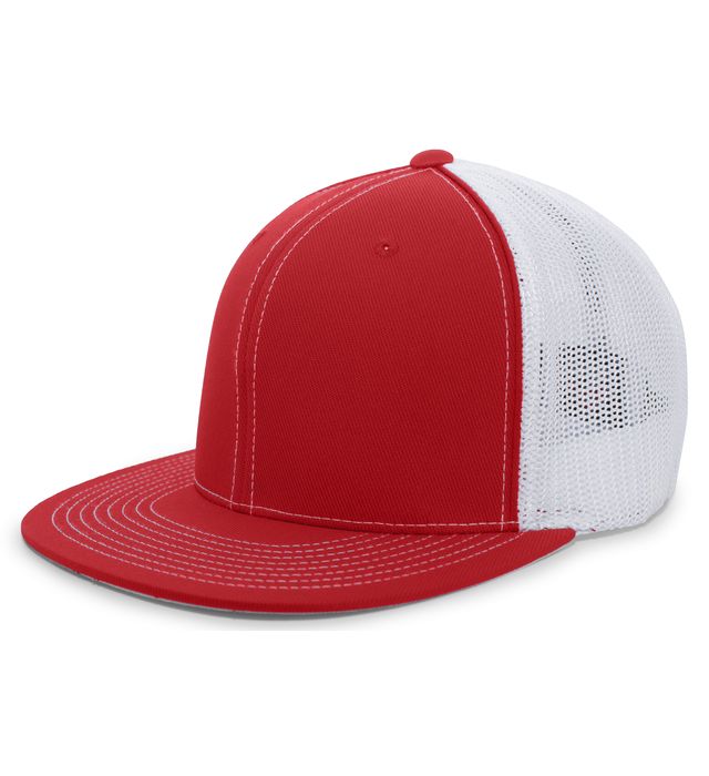 pacific-headwear-d-series-trucker-flexfit-cap-red-white-red