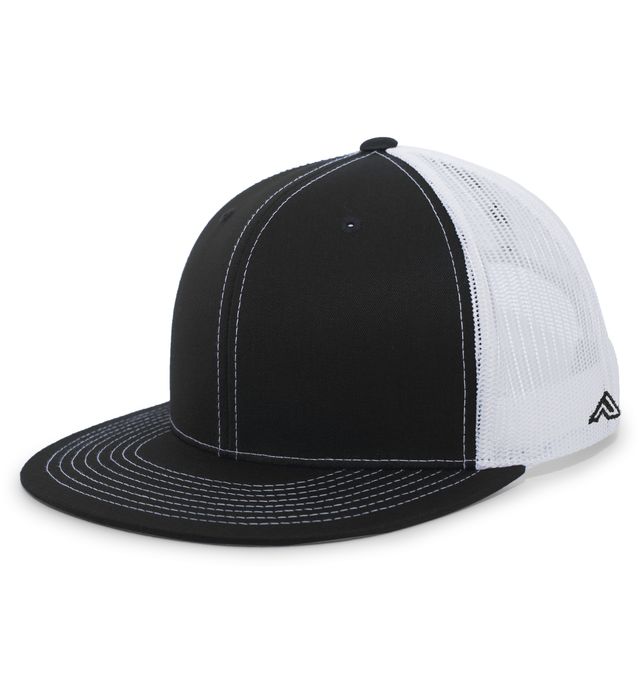 pacific-headwear-d-series-trucker-snapback-cap-black-white-black