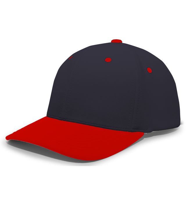 pacific-headwear-m2-performance-pacflex-curved-visor-cap-navy-red