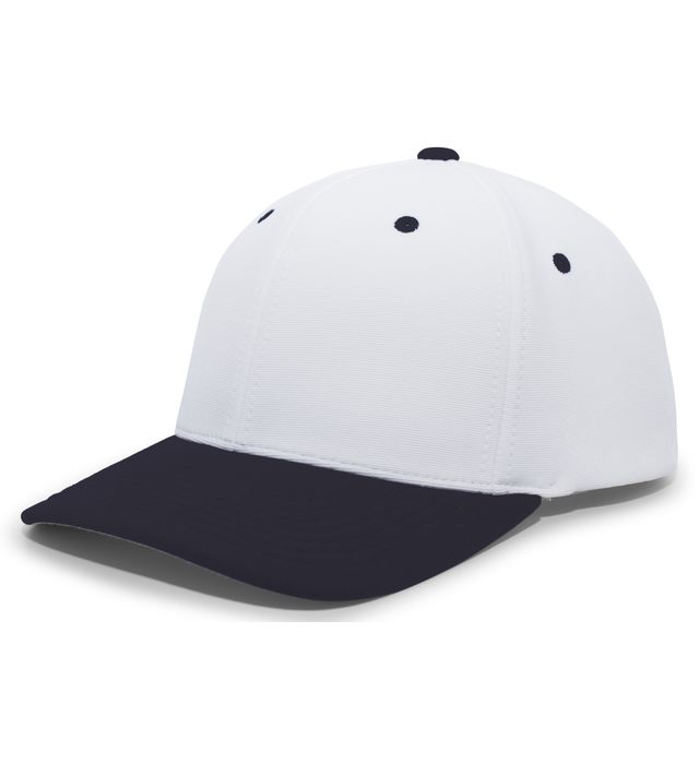 pacific-headwear-m2-performance-pacflex-curved-visor-cap-white-navy