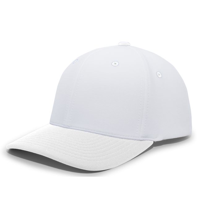 pacific-headwear-m2-performance-pacflex-curved-visor-cap-white