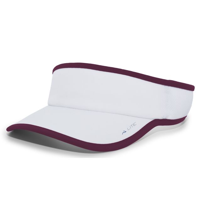 pacific-headwear-one-size-hook-and-loop-lite-series-all-sport-active-visor-white-maroon