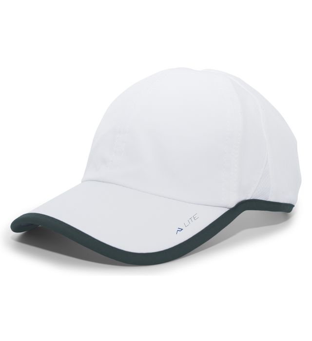 pacific-headwear-one-size-lite-series-active-hook-and-loop-adjustable-cap-white-dark green