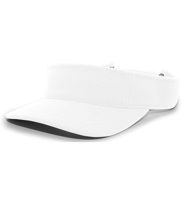 pacific-headwear-one-size-m2-performance-hook-and-loop-visor-white