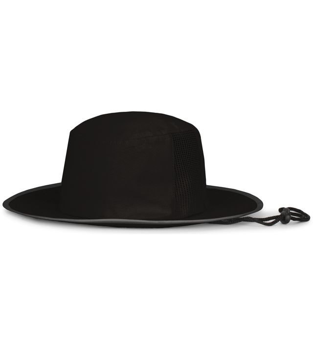 Pacific Headwear Perforated Legend Boonie Wicking Safari Hat 1964B Black/Graphite